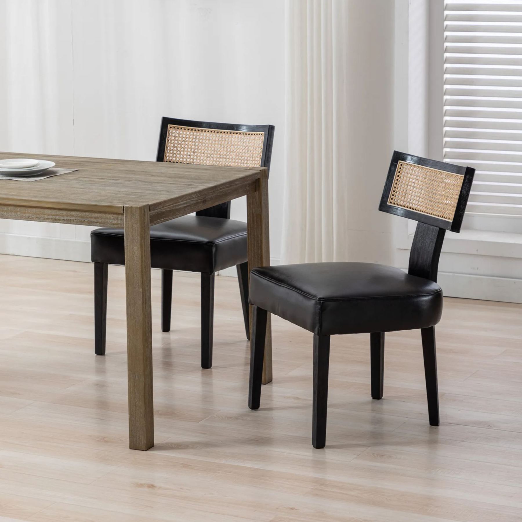 Payson Cane Dining Chairs (Set of 2)