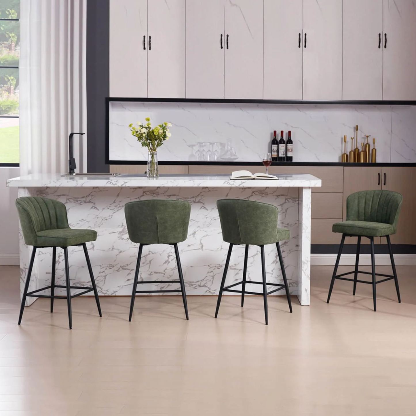 Cameo Counter & Bar Stools (Set of 2)