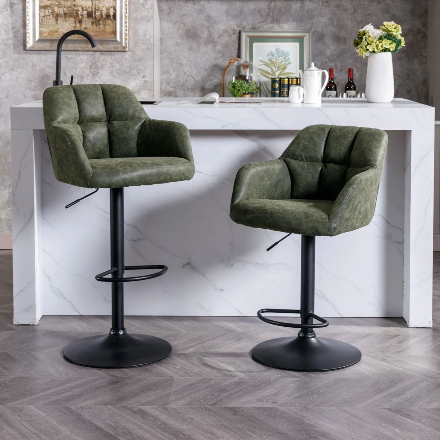 Kealey Counter & Bar Stools (Set of 2)