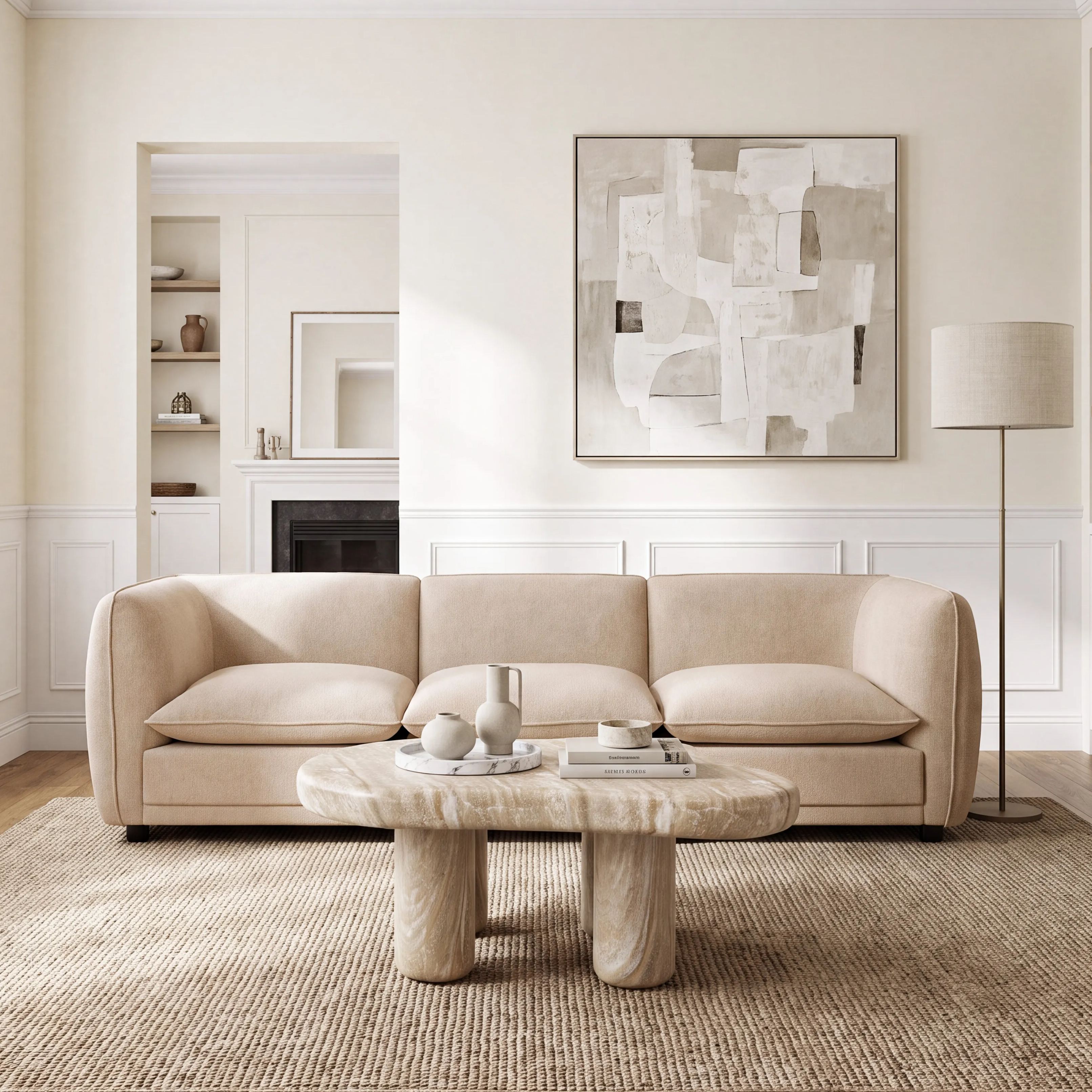 Arden 100" Modular Chenille Sofa