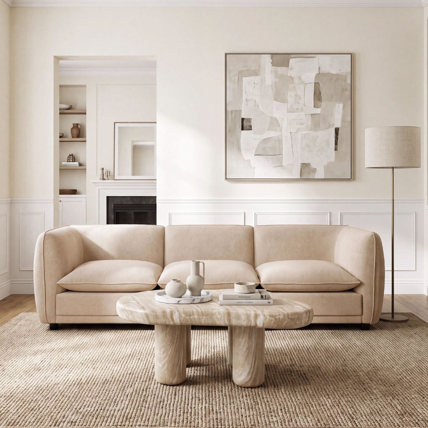 Arden 100" Modular Chenille Sofa