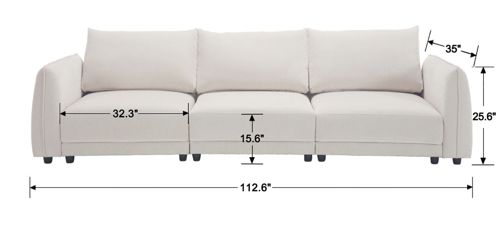 3-Seater Sofa Dimensions