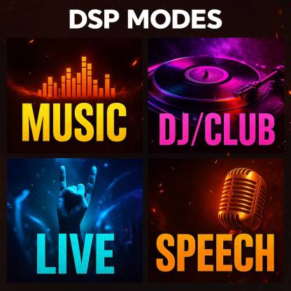Different DSP Modes for PRORECK SP15 Portable PA System