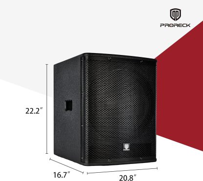 PRORECK SP-15X | 15 inch 1200W Powered Subwoofer Cabinet