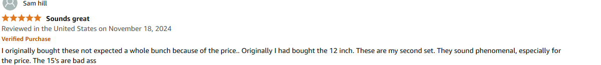 ProReck 15-inch speakers upgraded from 12-inch version delivering powerful sound at budget price