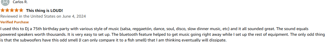 DJ using ProReck system at mixed-genre birthday party with Bluetooth and rich audio