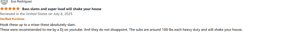 Proreck Club 8000 speakers connected to mixer, delivering deep bass and strong output