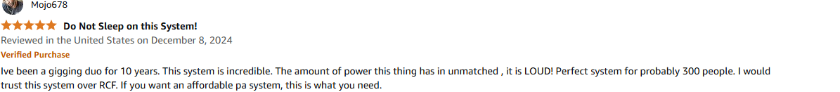 Proreck Club 8000 powering a 300-person live event with loud, clear output