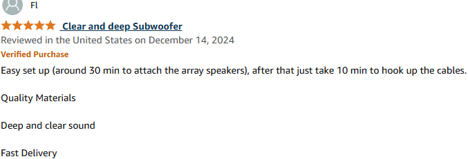 User assembling ProReck speaker system with clear sound and fast delivery experience