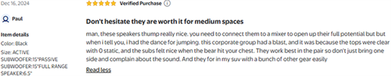 Corporate event crowd dancing to ProReck speakers with chest-thumping bass and crystal-clear highs