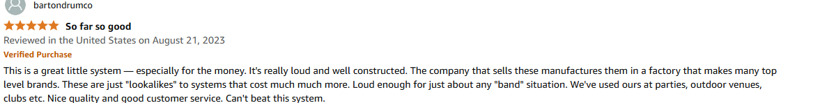 ProReck PA system used in professional settings offering sound quality close to premium brands