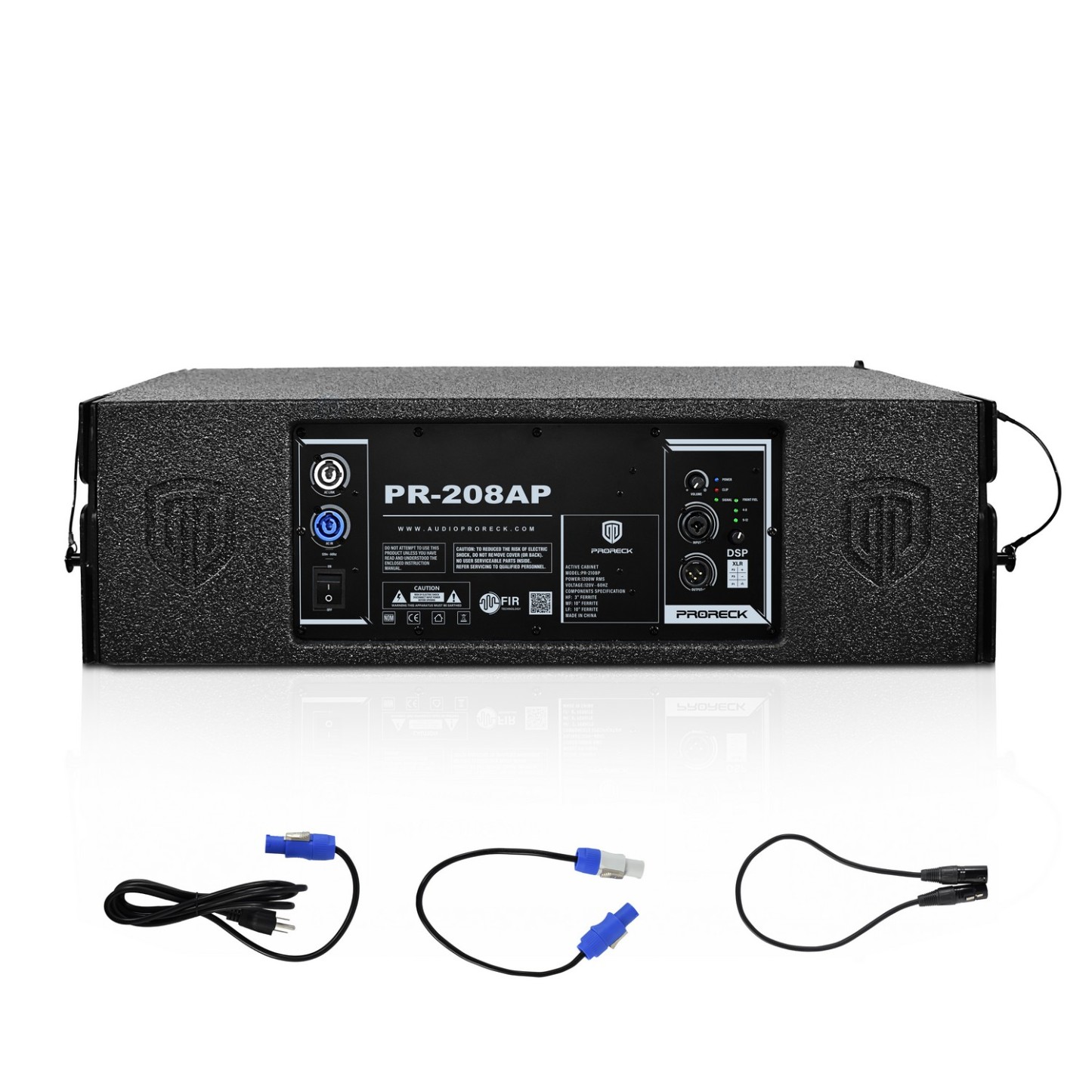 PRORECK PR-208AP 8" Powered Line Array Speaker System | 4000W Peak Power|Set of 4 with Flying Hardware