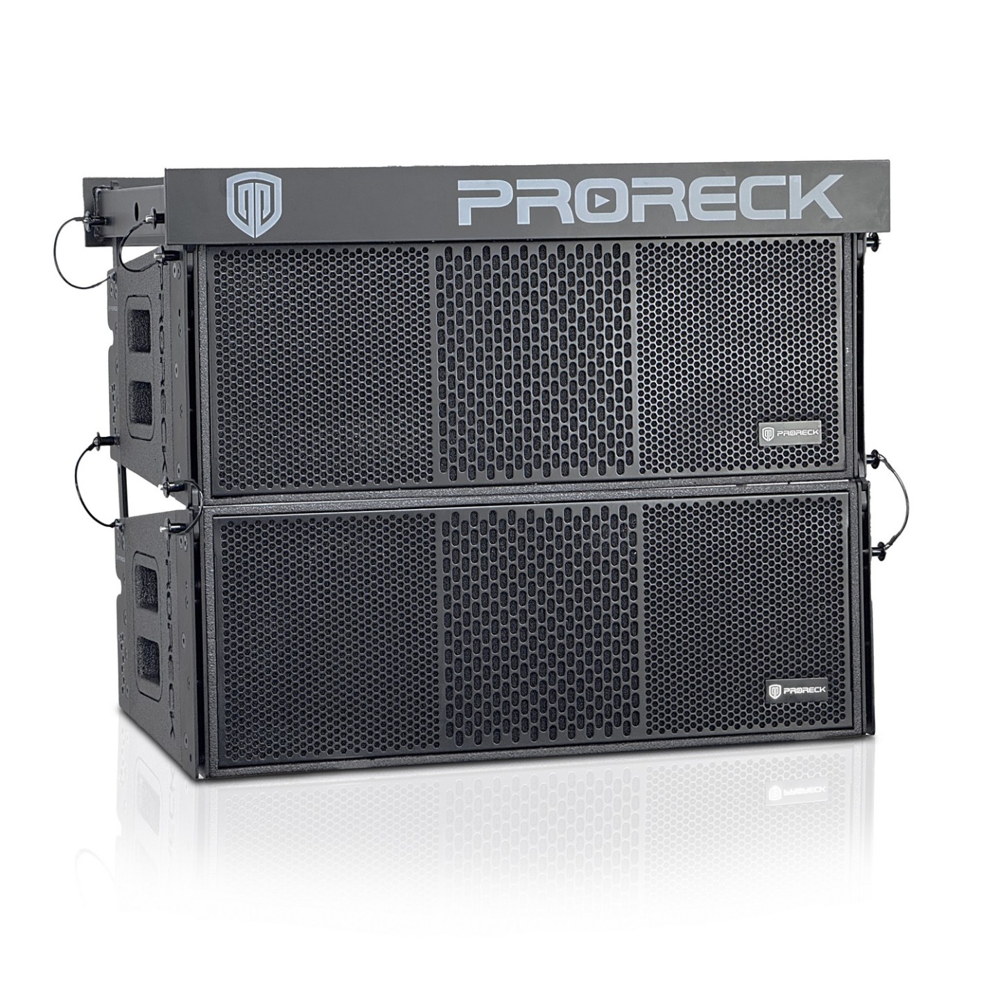 PRORECK PR-208AP 8" Powered Line Array Speaker System | 4000W Peak Power|Set of 4 with Flying Hardware
