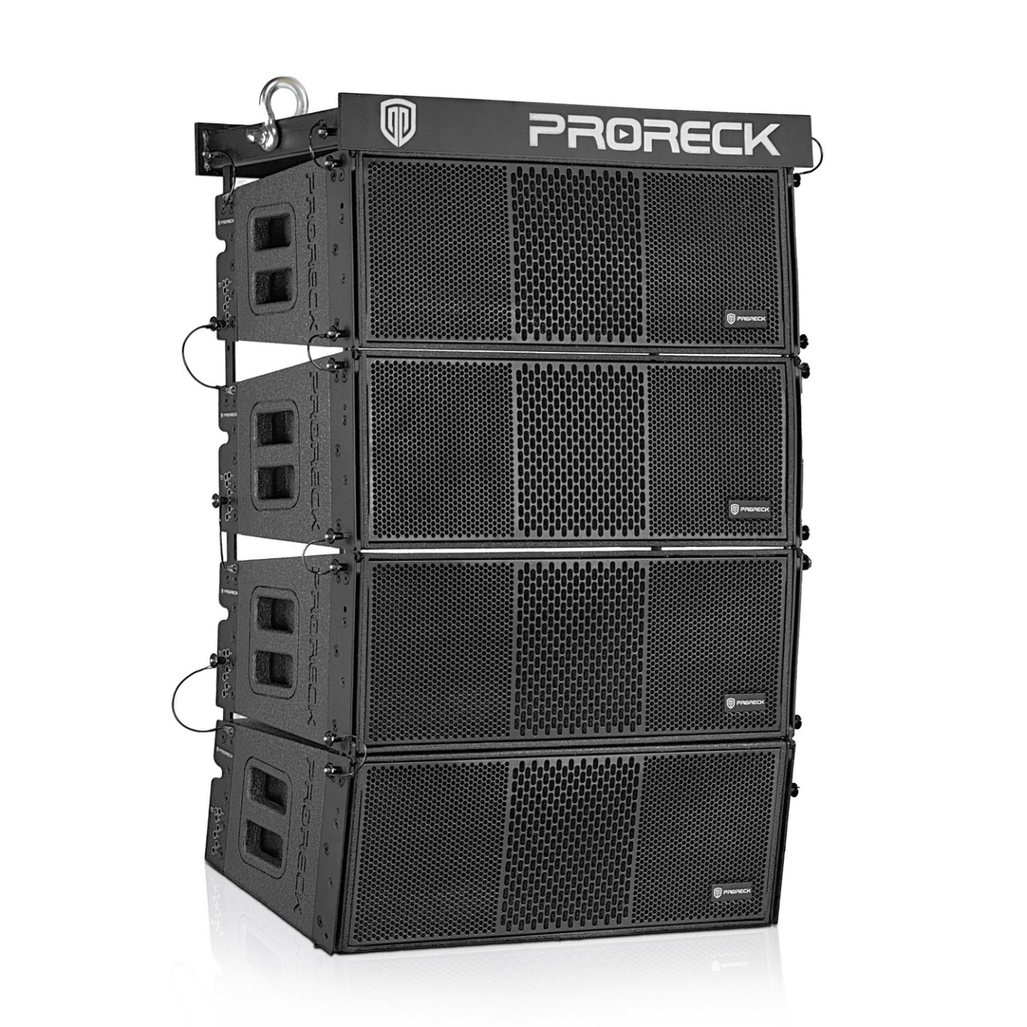 PRORECK PR-208AP 8" Powered Line Array Speaker System | 4000W Peak Power|Set of 4 with Flying Hardware