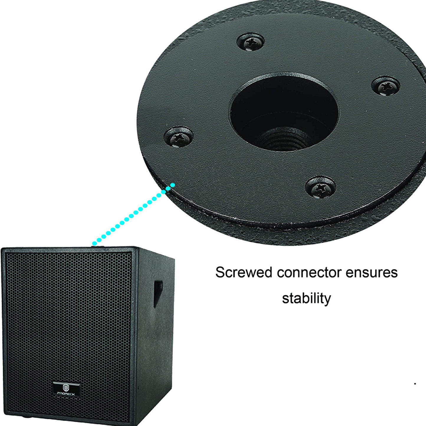 PRORECK Club 3000B | 12-Inch 4-Channel|Powered Subwoofer 12INCH SUBWOOFER POWERED