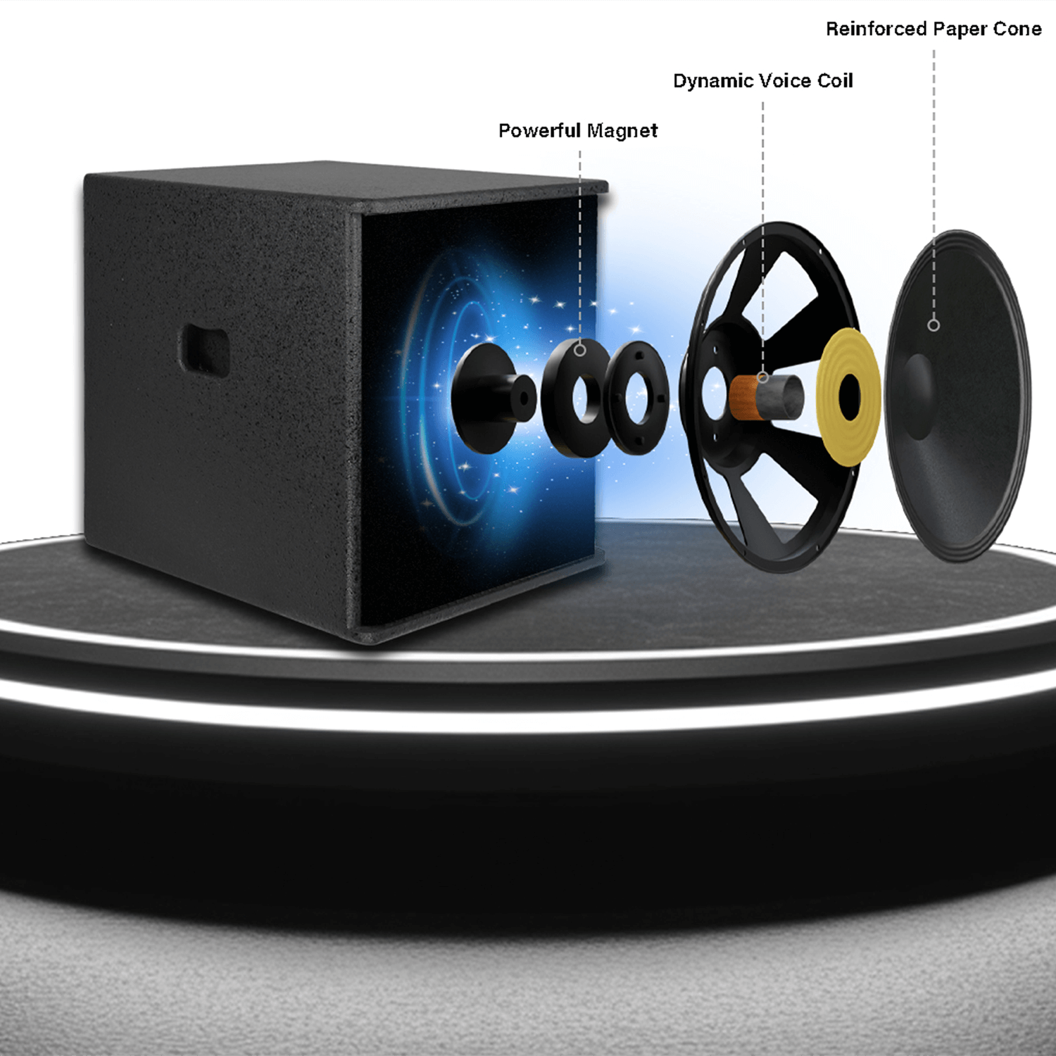 PRORECK Club 3500 | Bluetooth 3500W Party PA System |15''SUB|15 inch powered subwoofer