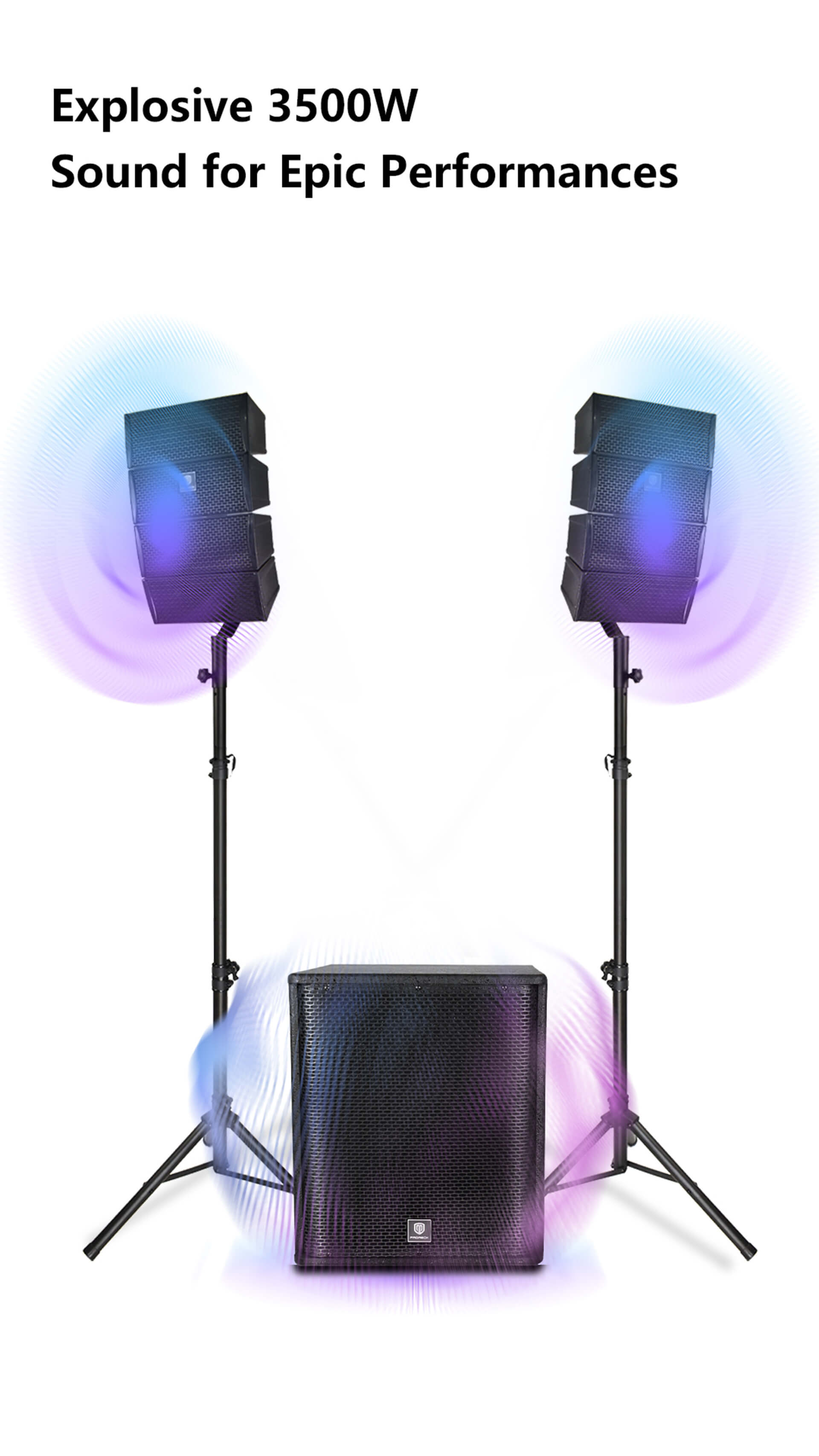 PRORECK-CLUB 3500 PA SYSTEM  INTRODUCE DETAILS-whole set
