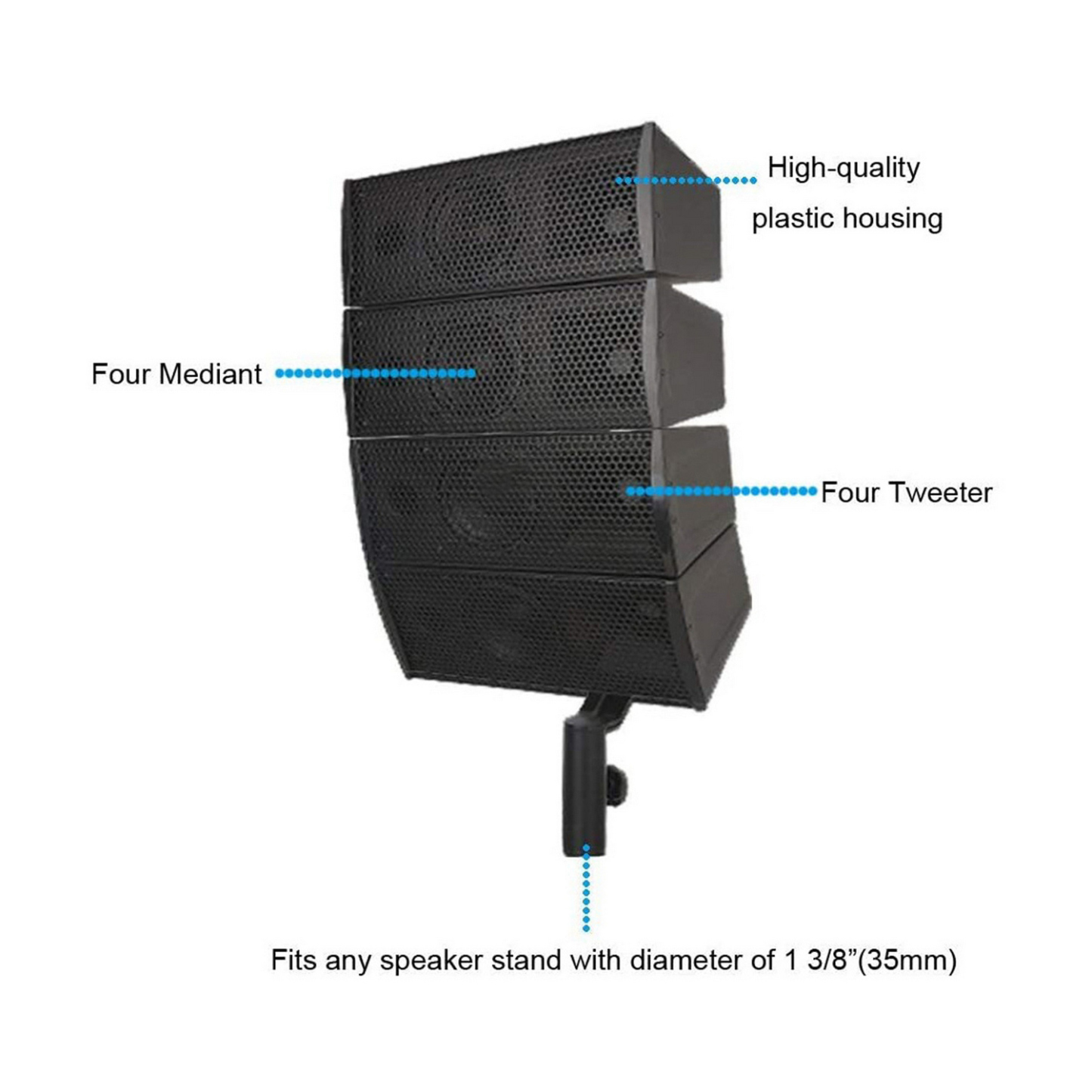 4000W P.M.P.O. PRORECK CLUB-3000 Dual 12" PA SYSTEM | Indoor & Outdoor