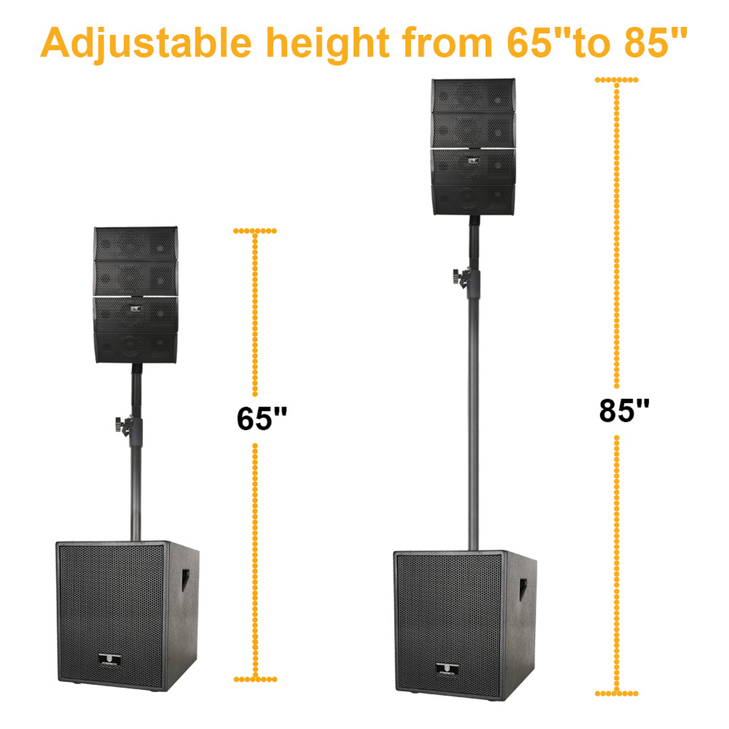 4000W P.M.P.O. PRORECK CLUB-3000 Dual 12" PA SYSTEM | Indoor & Outdoor