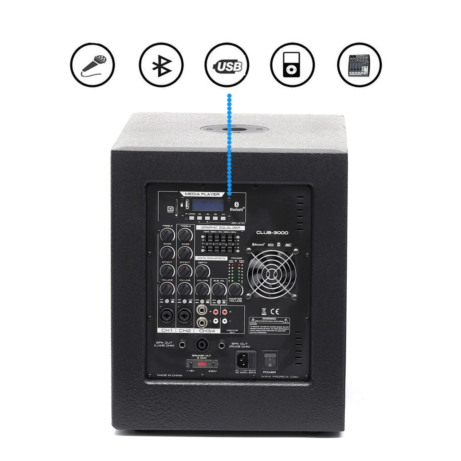 PRORECK Replacement Subwoofer | Club Single Subwoofer - PRORECK