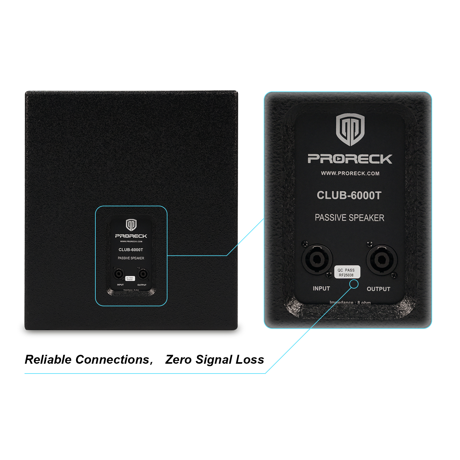 PRORECK Club 6000 | PA SYSTEM DJ SPEAKER SYSTEM | PASSIVE SUB