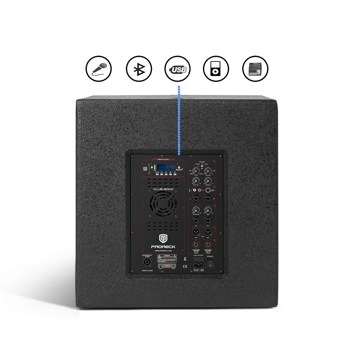 PRORECK Replacment Subwoofer | PRORECK CLUB SERIES|Single Subwoofer Replacement Accessory Second Buy 