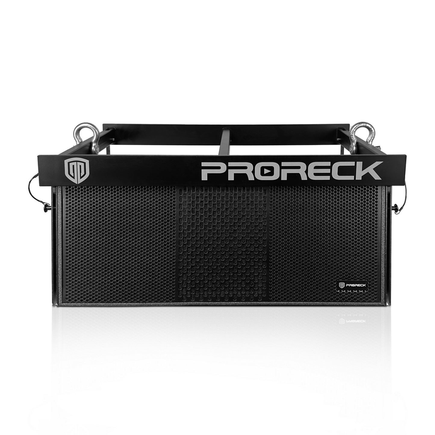 PRORECK PR-210BP-1F Powered  Dual10" Line Array Speakers - (One Pack includes 1 speakers and 1 fly bar)