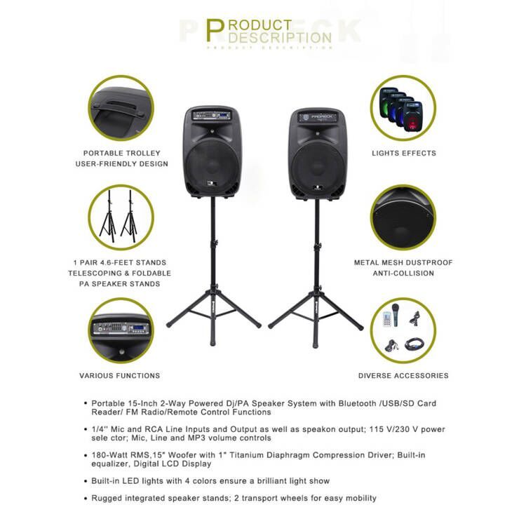 Reck PARTY-15 | 2000W 15'' PA Speaker