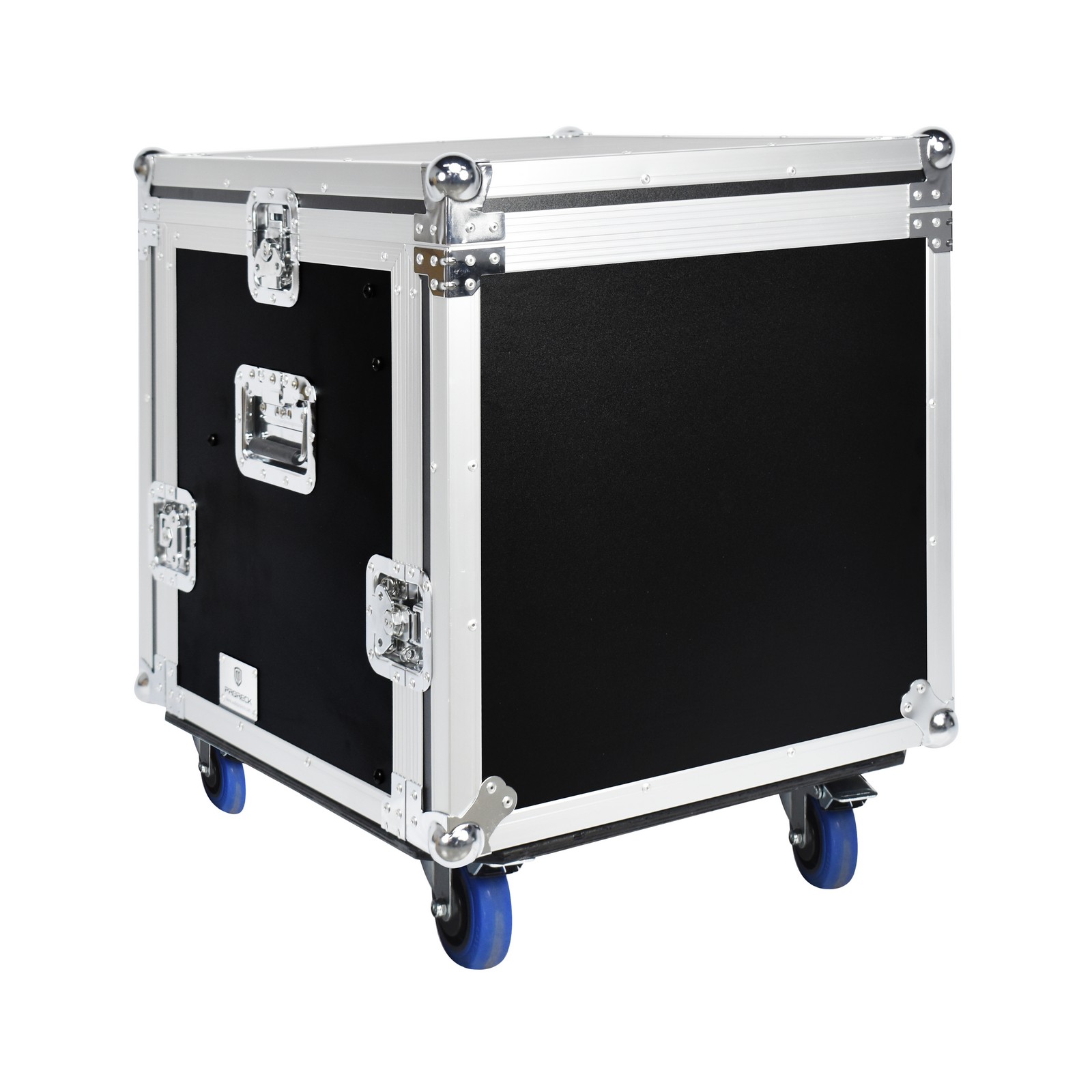 Rear panel of PRORECK PR-10U road case with removable lid and ventilation design for professional audio gear