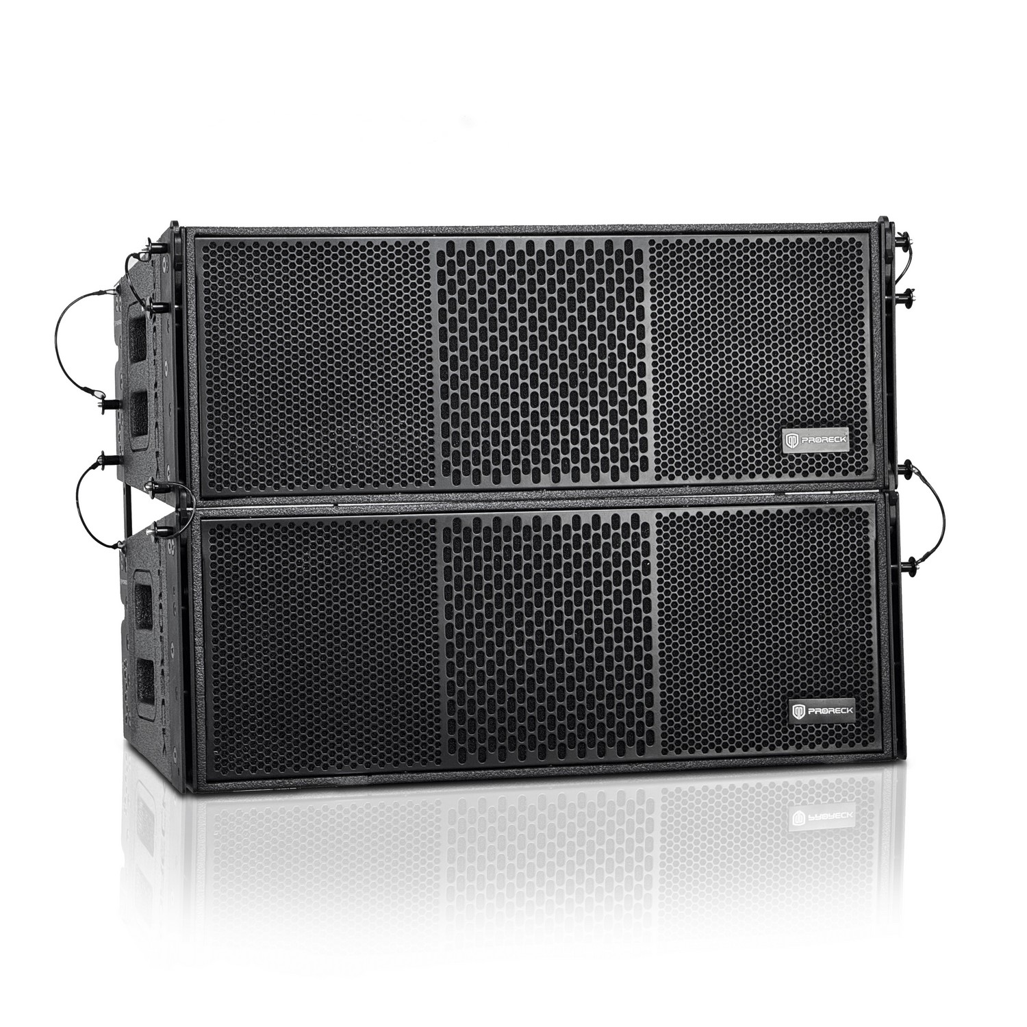 PRORECK PR-208AP 8" Powered Line Array Speaker System | 4000W Peak Power|Set of 4 with Flying Hardware