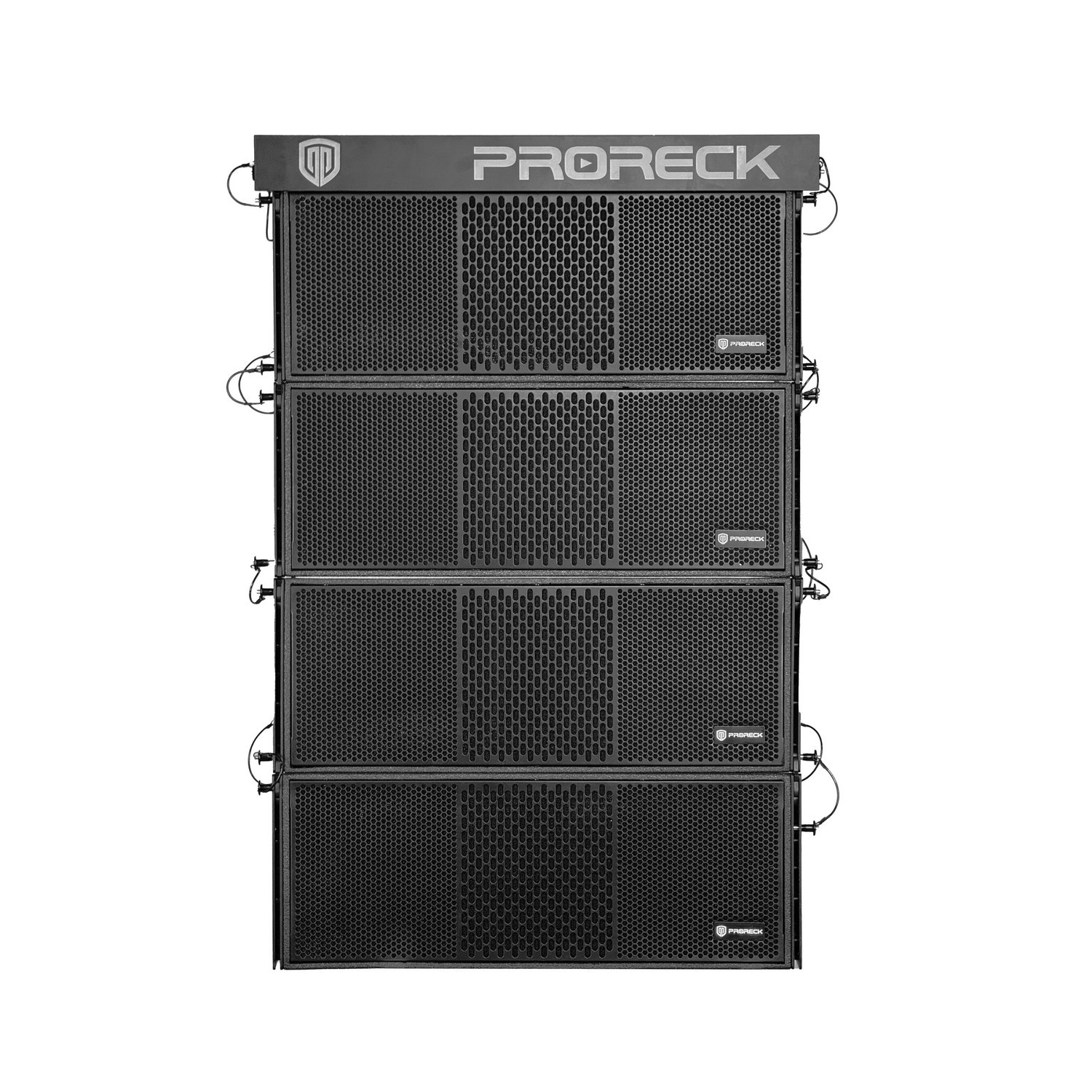 PRORECK PR-208AP 8" Powered Line Array Speaker System | 4000W Peak Power|Set of 4 with Flying Hardware