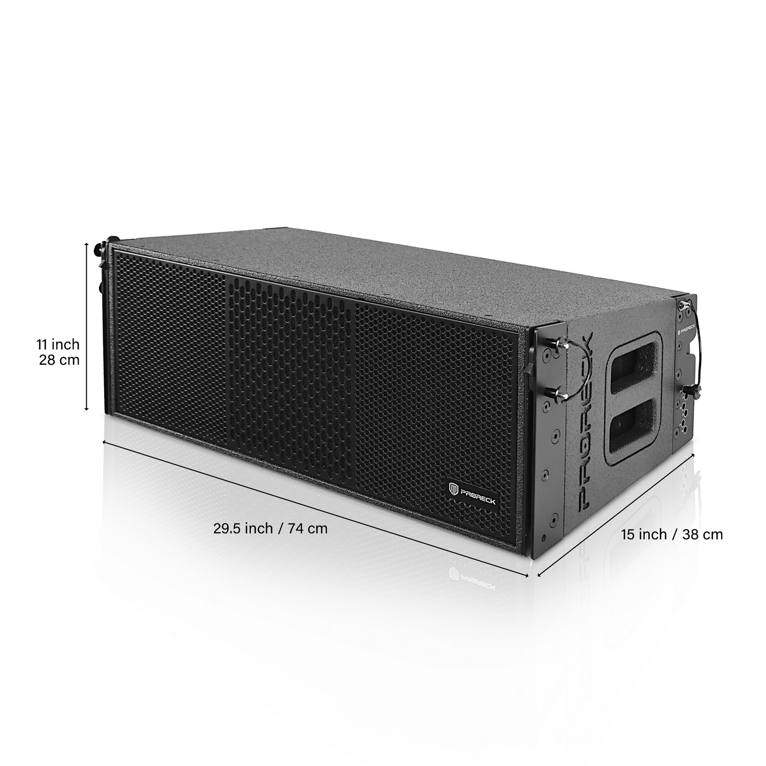 PRORECK PR-208AP 8" Powered Line Array Speaker System | 4000W Peak Power|Set of 4 with Flying Hardware