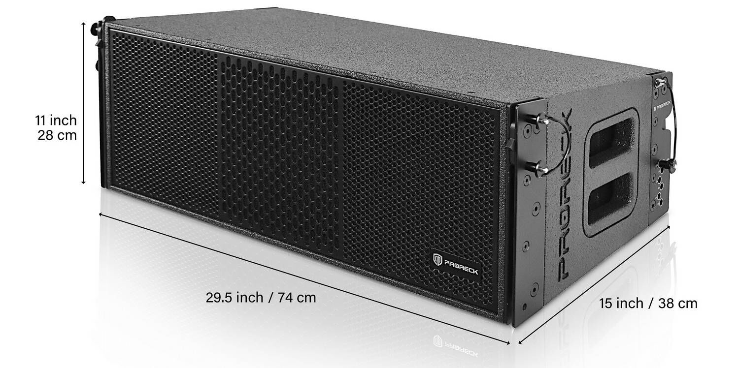 PRORECK PR-208AP Powered Line Array Speaker-size-single