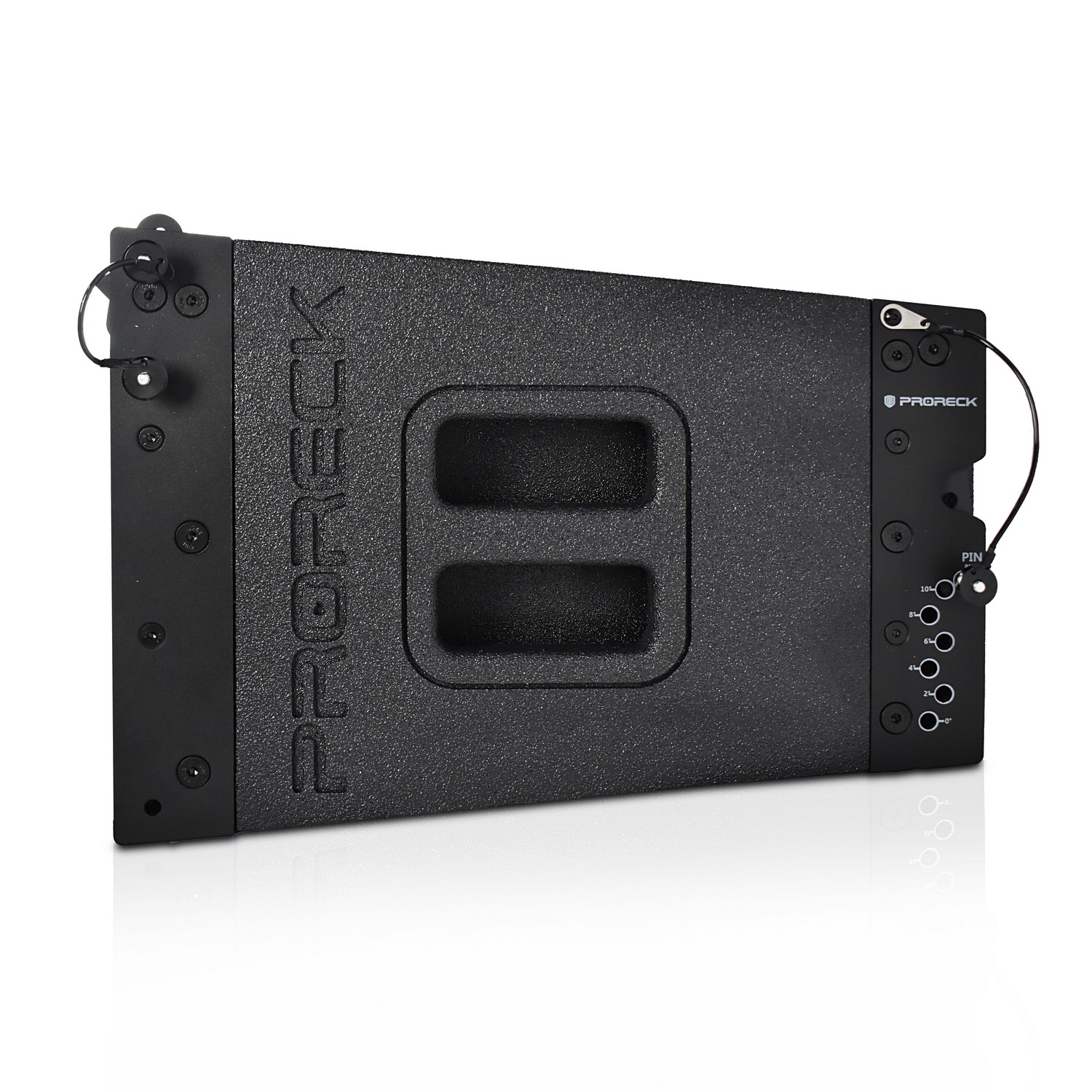 PRORECK PR-210BP Dual 10" Powered Line Array Speaker System | 5000W Peak Power|Set of 4 with Flying Hardware