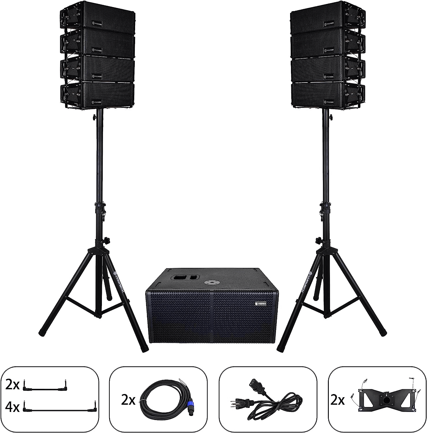PRORECK PR-212T | Dual 12''Subs 6000W Powered PA System Large