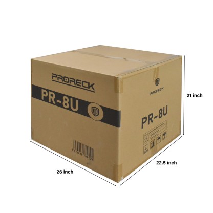PRORECK PR-8U shipping box – protective packaging for 8U DJ rack case