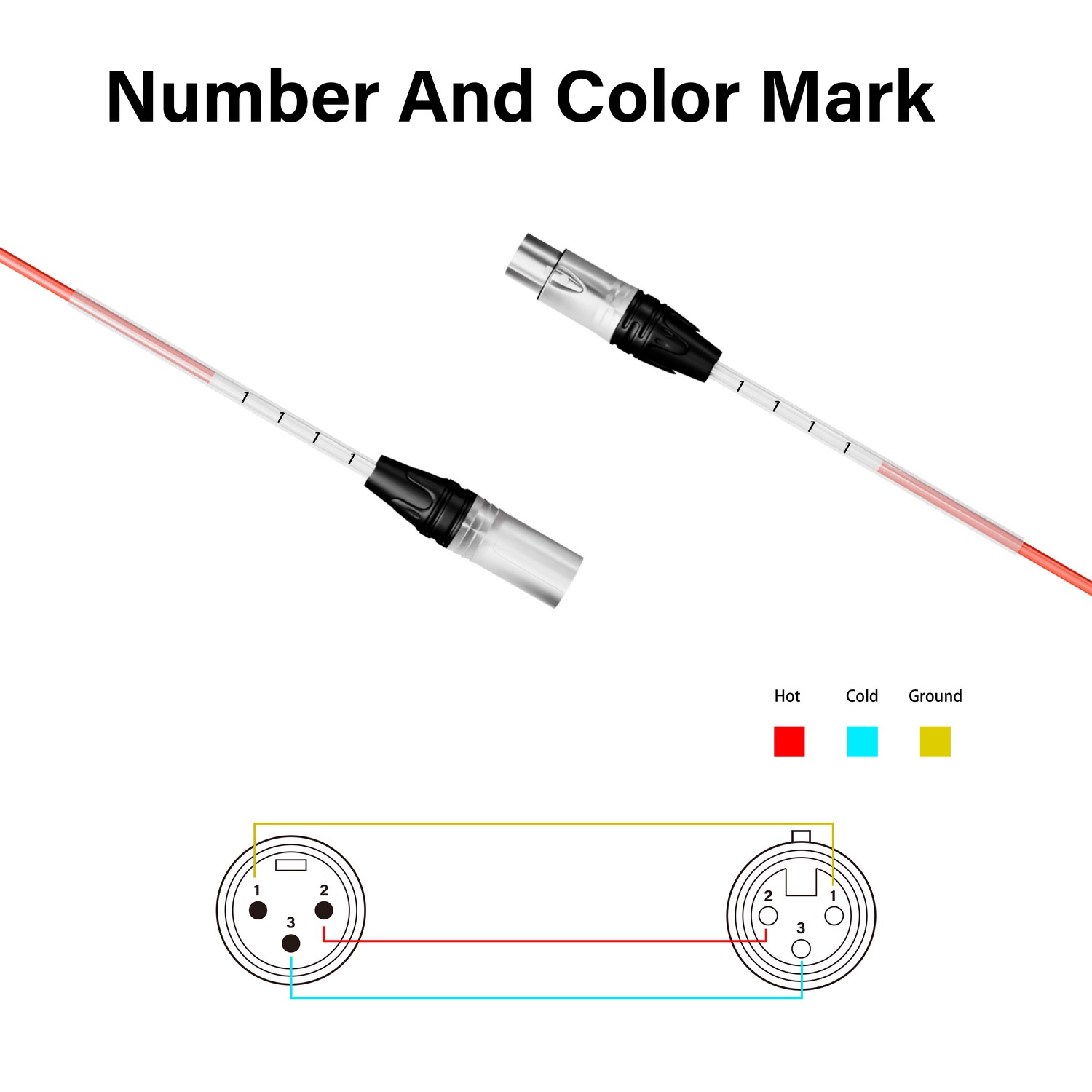 PRORECK PR-XLR/XLR-4*50 | XLR Male to XLR Female) Cable 50ft 4 Channel | Audio Cable
