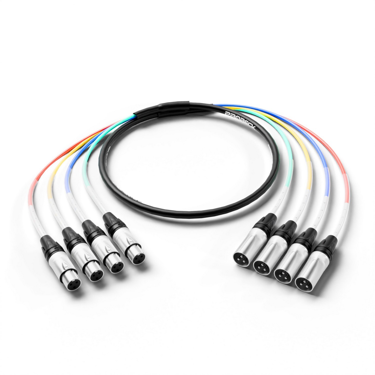 PRORECK PR-XLR/XLR-4*6 | XLR Male to XLR Female) Cable 6ft 4 Channel | Audio Cable