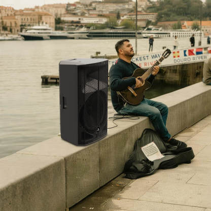  PRORECK PR-915D | 15" Powered PA Speaker with DSP, Bluetooth & Color Display