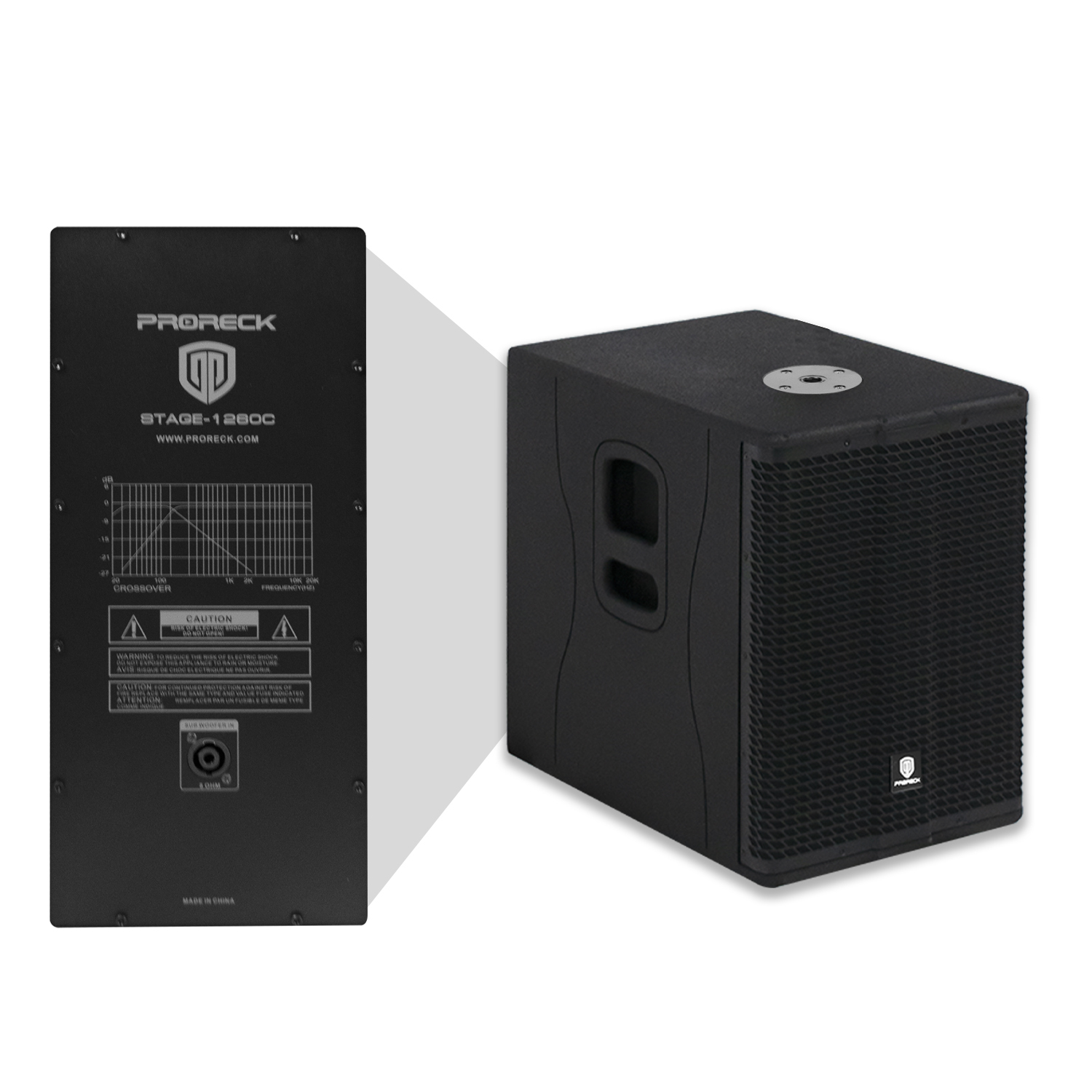 PRORECK Replacment Subwoofer | PRORECK CLUB SERIES|Single Subwoofer Replacement Accessory Second Buy 