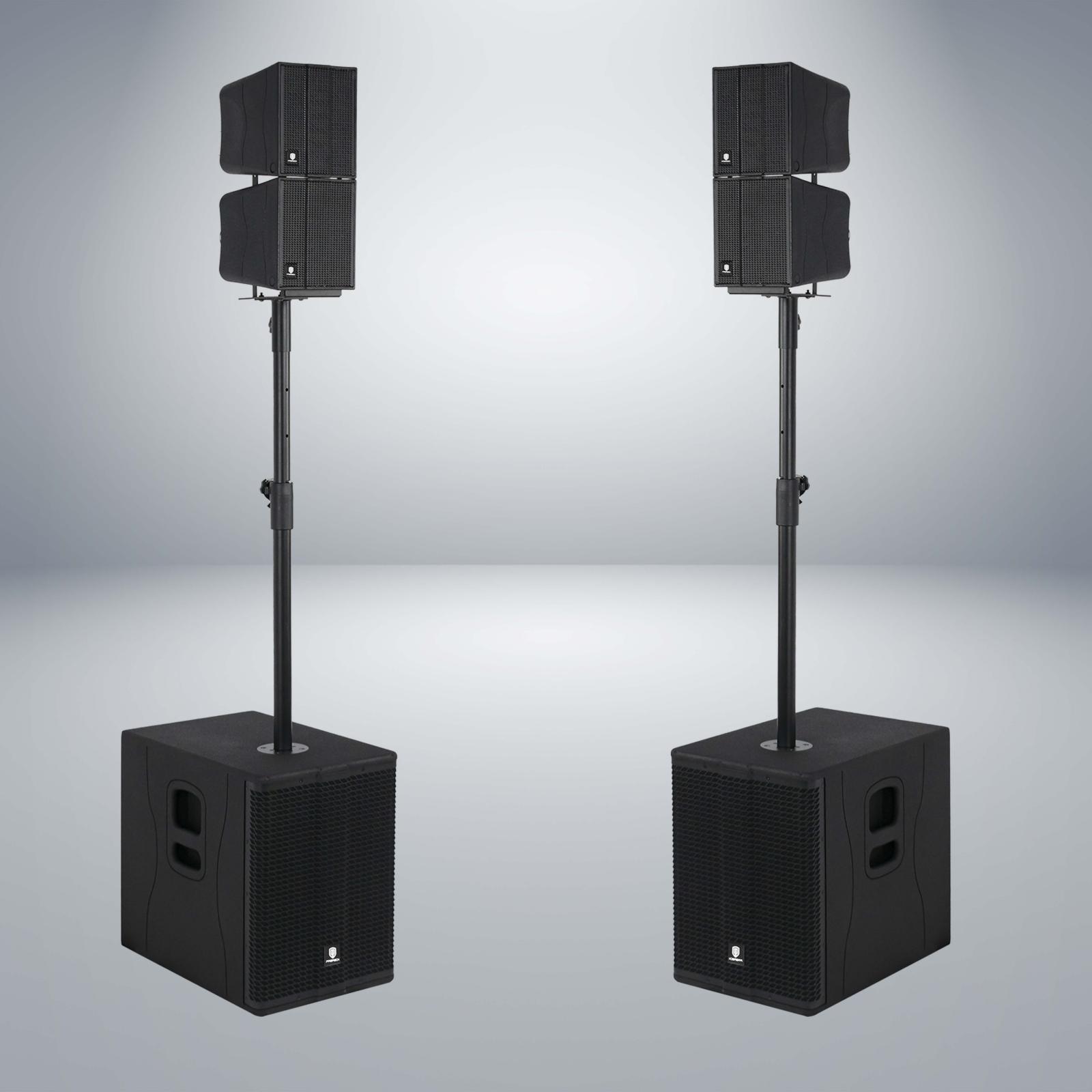 PRORECK STAGE-1260 | 3400W Dual-12 Inch Suboofers | Enchanced CLUB-8000 