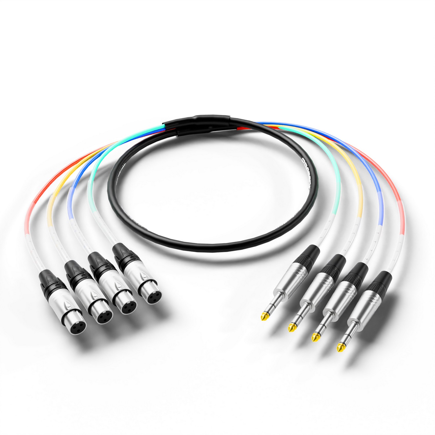PRORECK PR-TRS/XLR-4*6F | TRS to XLR(Female) Cable 6ft 4 Channel | Speaker Cable