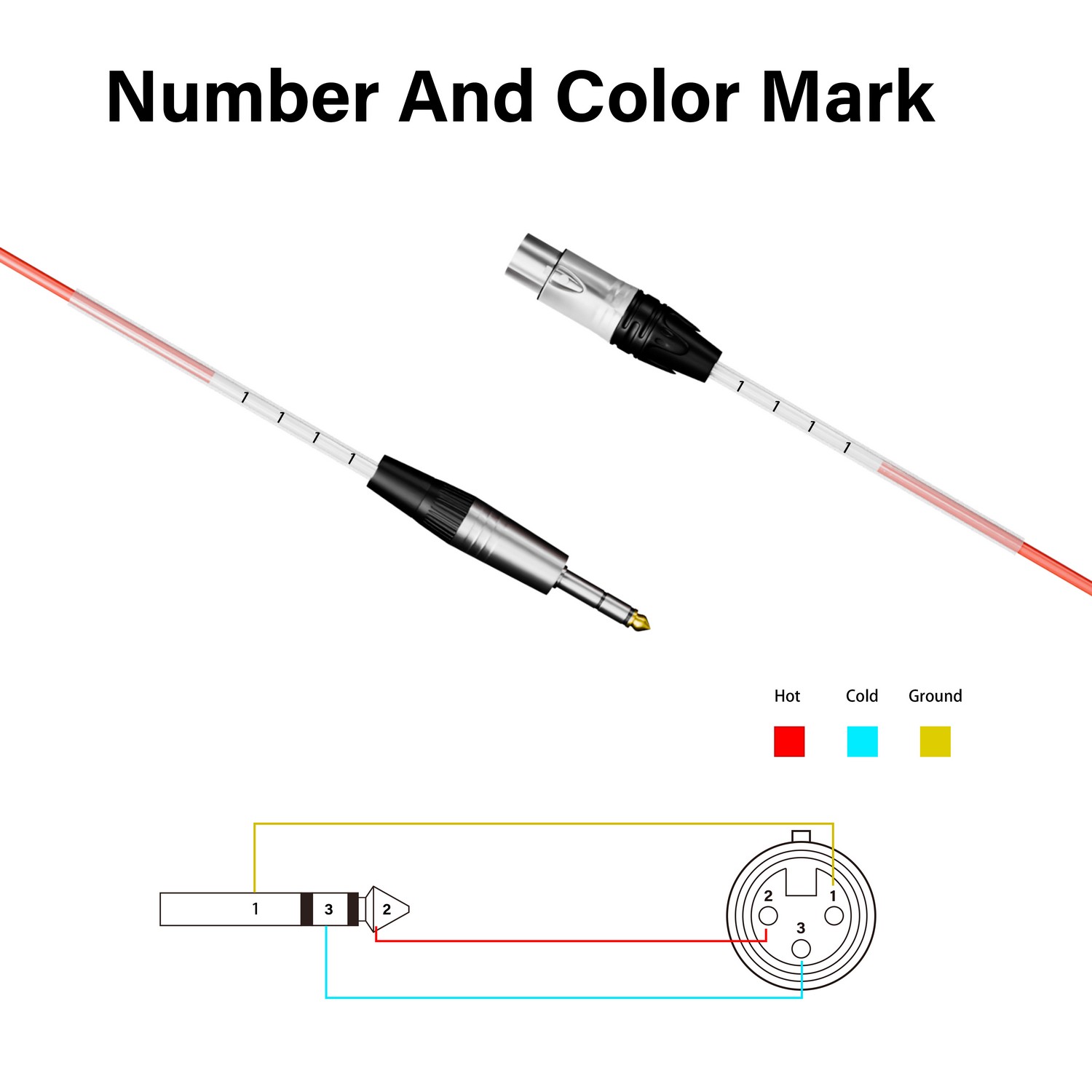 Speaker Cable | TRS to XLR(F) Cable 3ft 4 Channel - PRORECK