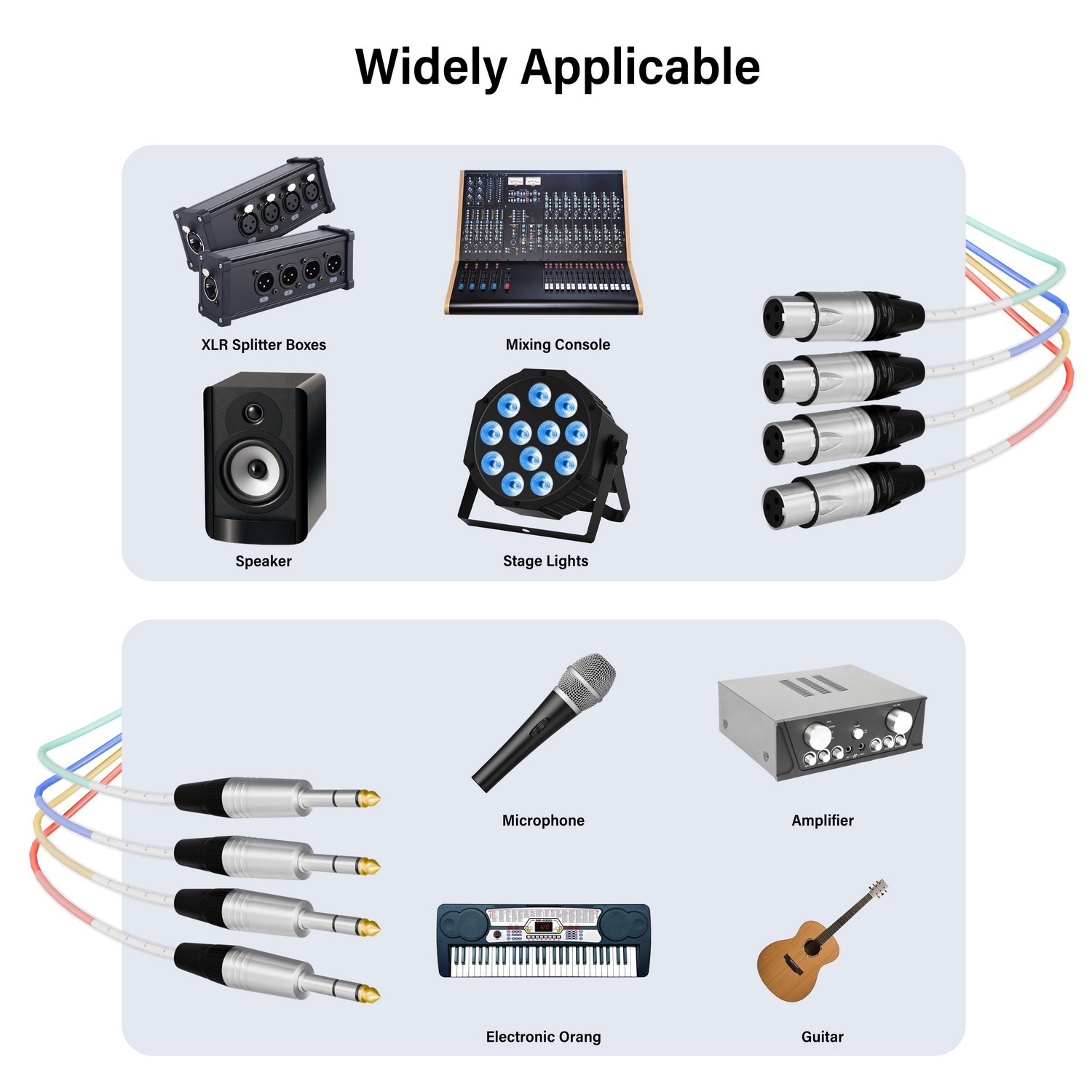 [Copy]PRORECK PR-TRS/XLR-4*10F | TRS to XLR(Female) Cable 10ft 4 Channel | Speaker Cable