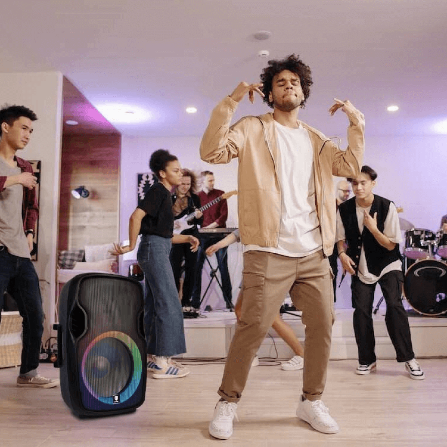 PRORECK Titan 15A | 600W 15inch LED Powered Bluetooth PA Speaker 