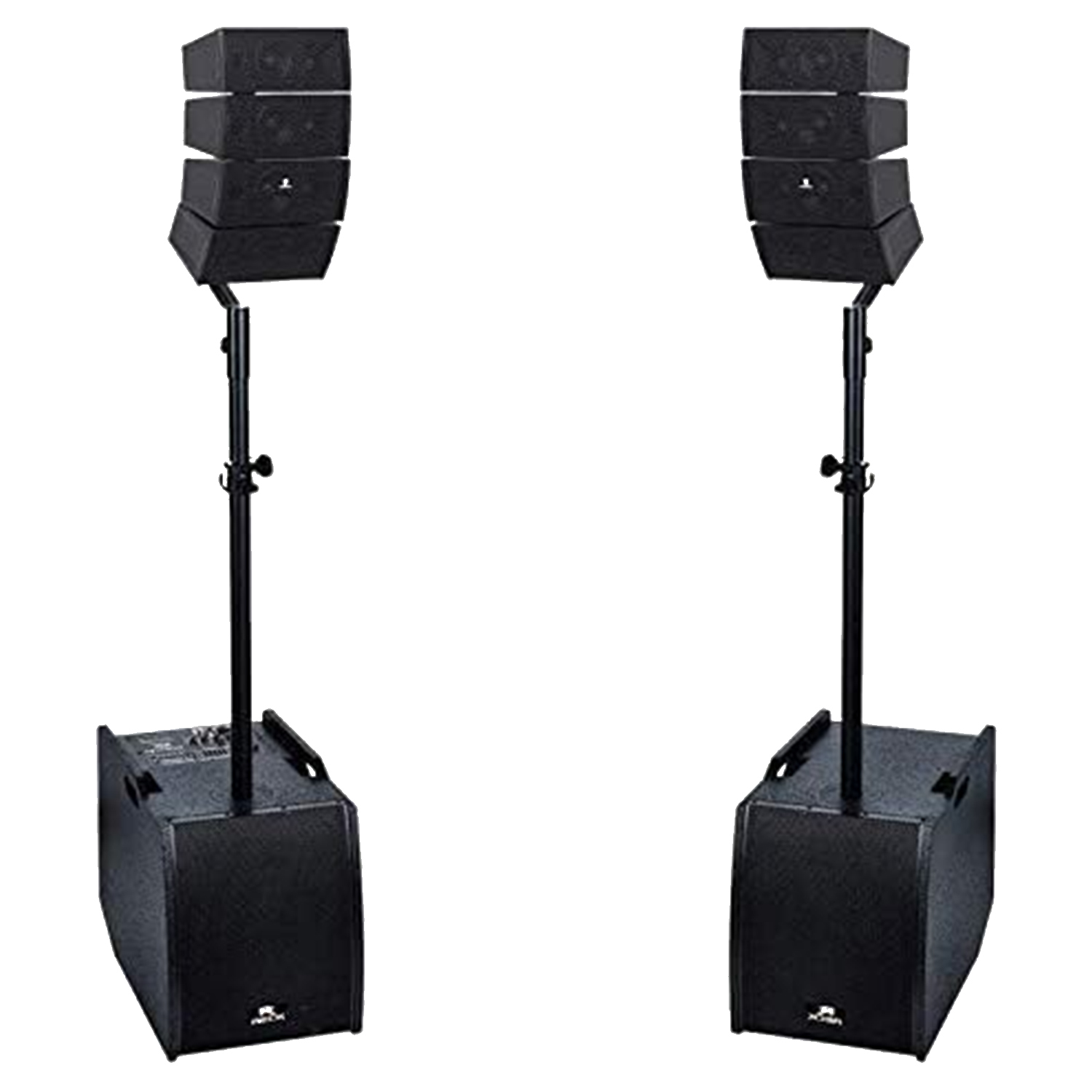 PRORECK Club AEF | 12-Inch 4000 Watt DJ/Powered PA Speaker System Combo Set