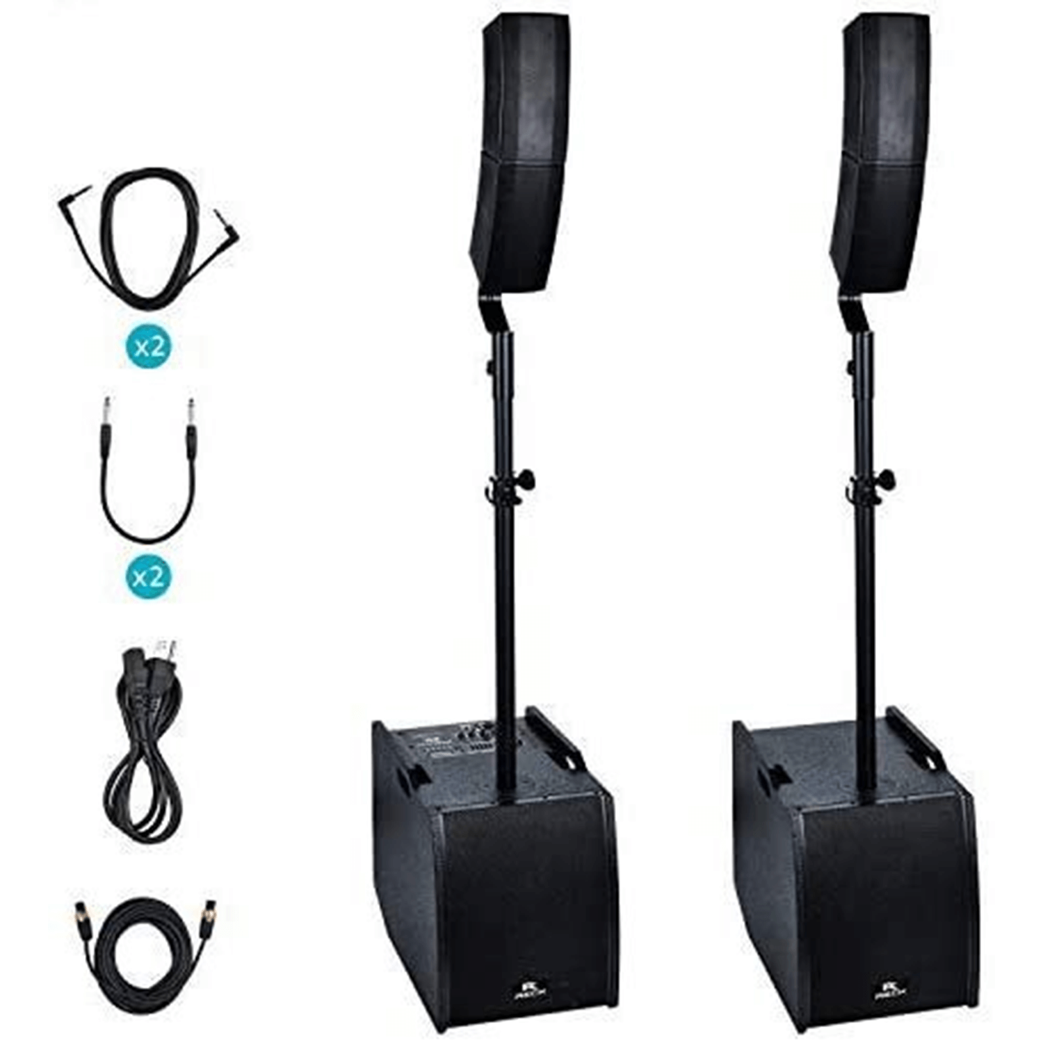 PRORECK Club 3200 | PA Speaker System Combo Set|Bluetooth-PRORECK CLUB-3200 Dual 12''SUBS