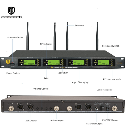 Proreck UK4000|Wireless Microphone microphono