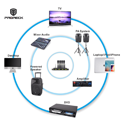 Proreck UK4000|Wireless Microphone microphono