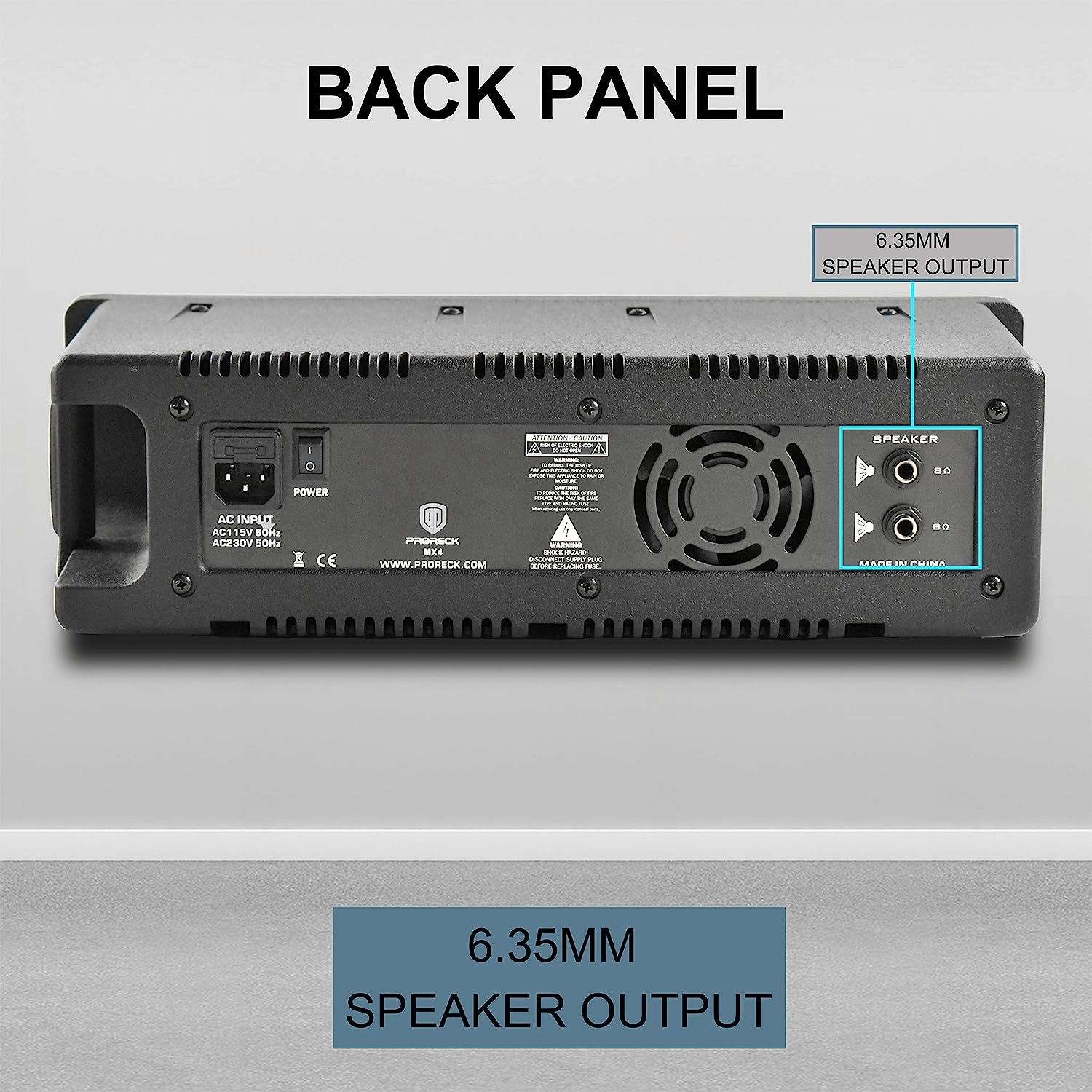 PRORECK MX8 | Audio Mixer 8 Channel|Compact audio mixer with usb/bluetooth